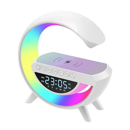 Bluetooth Speaker Wekker Met Draadloze Oplader En FM Radio