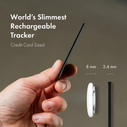 Finder Card - Apple Find My Wallet Tracker, Rechargeable, Bluetooth