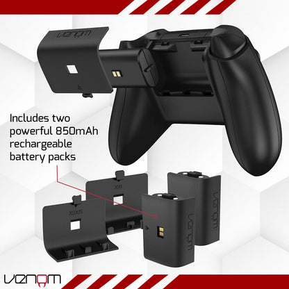 Xbox Charging Dock with Rechargeable Batteries for Series X Series S Xbox One