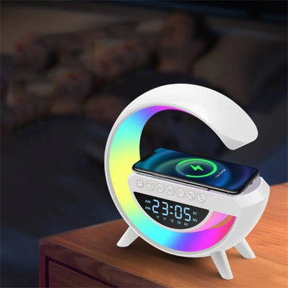 Bluetooth Speaker Wekker Met Draadloze Oplader En FM Radio