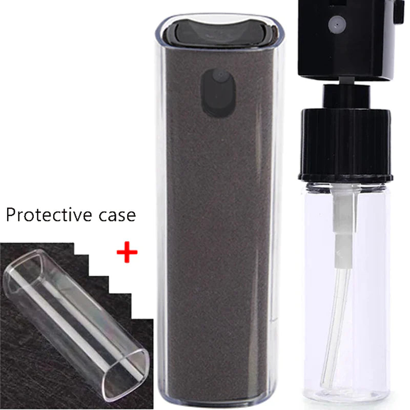 2 in 1 Phone Screen Cleaner Spray Computer Mobile Phone Screen Dust Remover Tool Microfiber Cloth for Iphone Ipad Apple Polish