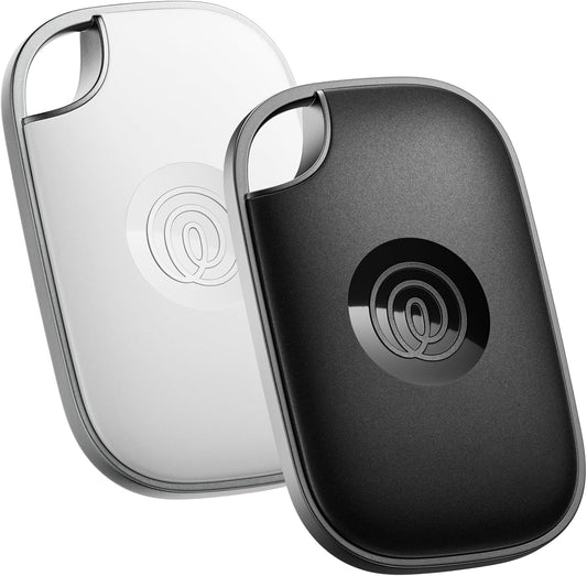 Tile Pro - Powerful Bluetooth Tracker, Key Finder and Item Locator for Keys Bags, and More. Both Ios and Android Compatible. Phone Finder. 2-Pack (Black/White)
