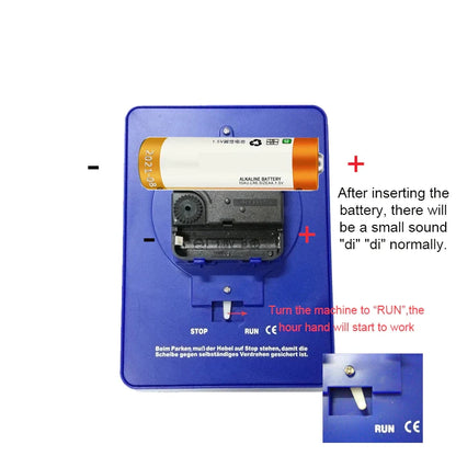 Car Parking Disc Timer Clock Arrival Time Display Blue Plastic Parking Time Tools 24 Parking Disc Parking Meters