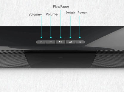 Kabelloses Bluetooth-Soundbar-Stereolautsprechersystem Mit FM & USB – Cinewave