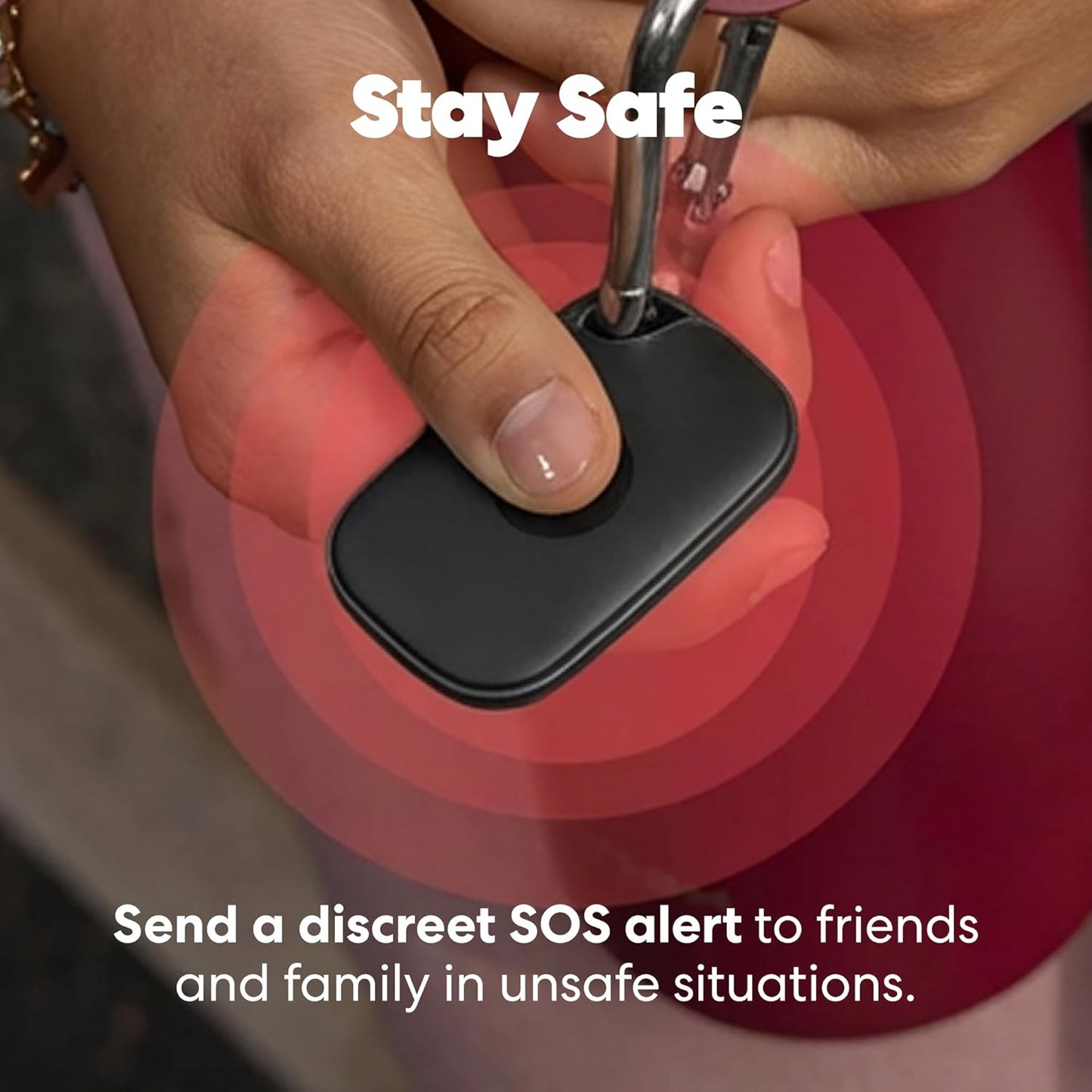 Tile Pro - Powerful Bluetooth Tracker, Key Finder and Item Locator for Keys Bags, and More. Both Ios and Android Compatible. Phone Finder. 2-Pack (Black/White)